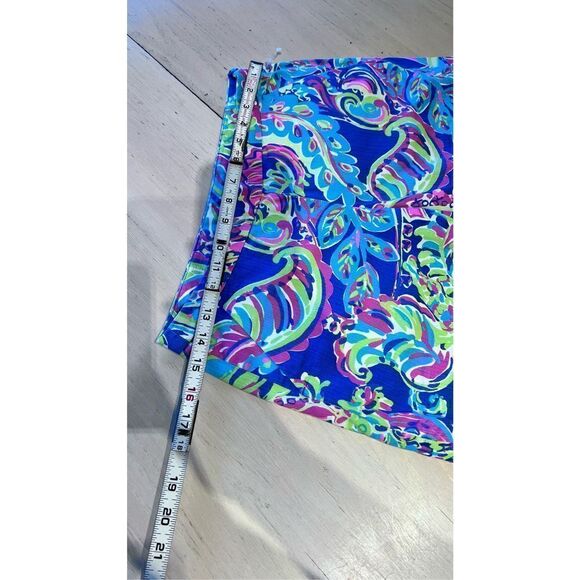 LILLY PULITZER MAGNOLIA SCALLOPED HEM BLUE SHORTS WOMENS SZ 2 - Picture 5 of 10